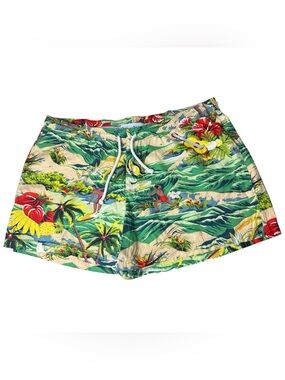Winwin Hawaiian Print Men’s Size Large Swim Trunks Shorts